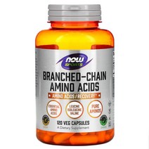 나우 푸드 Sports 분지사슬아미노산 베지 캡슐 120정, 120 개 Now Foods (나우 푸드)