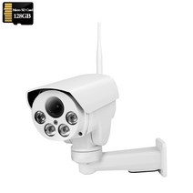 열화상카메라 적외선카메라 적외선 무선 보안 IP 와이파이 PTZ 자동 줌 SD 카드 사람 감지 IR Sonyimx335 HD 3G 4G SIM, 없음, 24.5MP-WIFI-128GB - 영국 플러그-2.7