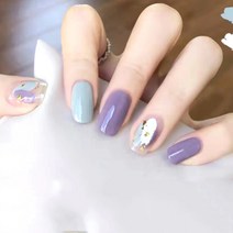 잇템샵 베스트 상콤 네일스티커 네일패치 네일아트 셀프네일 젤네일, 1개, 01블루신규