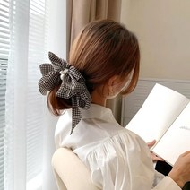 [단일 구성] 10 하운드 체크 리본 자동핀
