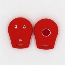 스마트키케이스 키링실리콘 보호 쉘 키 케이스 3 버튼 닛산 마치 티다 알티마 아르마다 큐브 주크 맥시마, 02 빨간