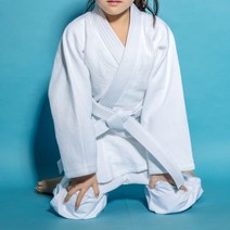 유도 주짓수 도복 유니폼 빅사이즈 옷, 중, 하얀색, 1개