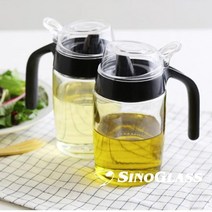 시노글라스원터치 오일병 블랙 250ml 2P세트 조미료 양념 통 시럽 소스 기름 주방 용품 추천, 상세페이지 참조, 상세페이지 참조