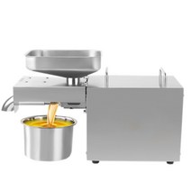 기름짜는기계 착유기 채유기 자동 오일 프레스 기계 아보카도 코코넛 올리브 아마 땅콩 피마자 대마 씨앗 카놀라 참깨 해바라기 스테인레스 스틸, 110V, 우리