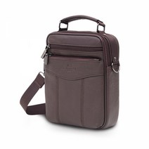 BK회사 데일리 가방 남성 회사원 고급 가죽 세로 크로스