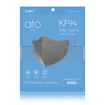 루체에살레 KF94 아토마스크 [그레이] (50개 1세트), 중(M)