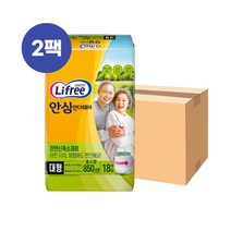 LG유니참 라이프리 안심 언더웨어 대형 18개 x 2팩