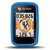 전기자전거개조 모터 체인링 크랭크 헤드업 일반 자전거 젤 스킨 케이스 화면 보호기 커버 Bryton 라이더 15 10 GPS 컴퓨터 R15 R10 one용, 03 파란, 한개옵션1