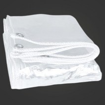 와락스토어협력사 그라운드시트 PVC 투명 방수포 천막 덮개 바람막이, 2x2m