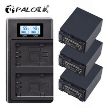 NP-FV100 NP 카메라 배터리 소니 SX83E FDR-AX100E VG30E LCD USB 충전기, 03 3 battery 1 charger