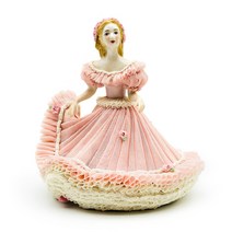 Antique 아이리쉬 드레스덴 마거리트 Marguerite 레이스 피겨린 도자기인형 고급인테리어 장식인형 수입소품 유럽감성