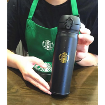 1+1 원터치 텀블러 2023 커플 텀블러 보온보냉 500ml 대용량, 별빛이 1+1