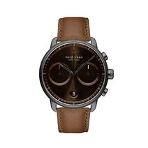노드그린 스칸디나비아 디자인 남자 시계 아날로그 쿼츠 Anthracite 레더 스트랩 Model: 파이오니어 42mm