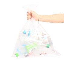 분리수거 쓰레기용 비닐봉투 투명색, 20L, 1개