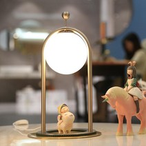 모던 라운드 LED무드등 테이블랜턴 시크릿빔 침실스탠드조명 로맨틱기프트 CONELY, B타입 니켈