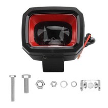 Forklift Safety Light LED Warning Lamp 6000K High Brightness Aluminium Alloy DC 12V, [01] 빨간