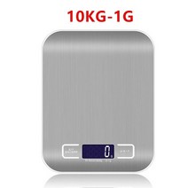 주방용 계량저울 10kg 디지털 주방 저울 전자 저울 식품 저울 스테인레스 요리저울, 흰색 --10kg