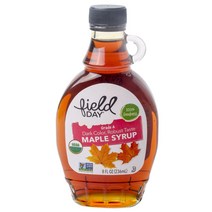 필드데이 그레이드 A 다크 컬러 로버스트 테이스트 메이플 시럽, 1개, 236ml