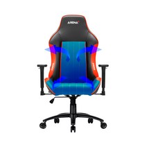 제닉스 NEW ARENA-X ZERO AIR RED CHAIR 게임용 게이밍 의자, 단일옵션