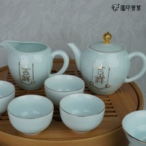 한차원 연청 6인 도자기 다기세트, 본품, 본품
