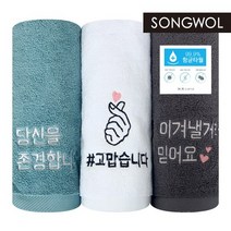 송월타올 고맙습니다 항균타올, 10장, 그레이