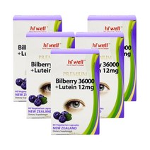 뉴질랜드 빌베리 루테인 12mg 하이웰 프리미엄 빌베리 36000+루테인 12mg 300베지캡슐