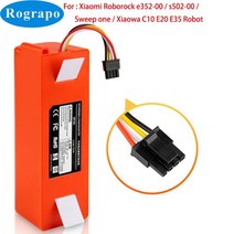 6500mAh 리튬 이온 교체 배터리 샤오미 Roborock e352-00 s502-00 Sweep One Xiaowa C10 E20 E35 로봇, 5200mAh