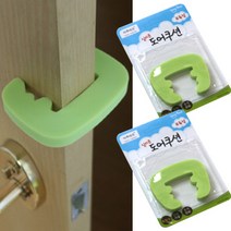 해피홈 실리콘손낌방지 도어쿠션(1p) 문닫힘방지, 2세트, 실리콘도어쿠션(그린/1p)