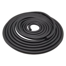 풍절음차단 자동차 소음 방지 웨더스트립 1m/3m 블랙 라운드 불소 고무 PTFE F4 씰 스트립 Weatherstrip 방음 씰링 O 링 바, [23] Dia 15mm 1 Meters, 1개