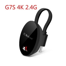모니터 티비 컴퓨터용 usb 노트북 외장 위성 외장형 tv 수신 카드 원래 그래픽 저전력 비디오 많은 스팟mirascreen 스틱 상자 2.4g 5g 4k 디지털 동글 무선, g7s 2.4g 4k