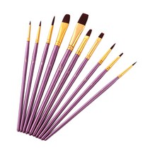 GHSHOP 10 X 나일론 헤어 아트 페인팅 브러쉬 세트 아크릴 오일 수채화 아티스트 브러쉬, 설명, 멀티, 설명