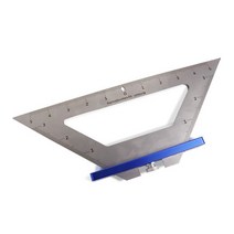 140MM 목공 삼각형 각도 눈금자 스테인레스 스틸 인치 라인 드로잉 마킹 게이지 목수 광장 목공 측정 도구, 푸른