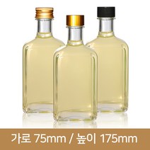 유리병 경진양주기름병300ML(사각)(속마개포함), 1개, 알루미늄마개[속마개1개포함]