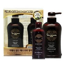 Richenna 골드 헤나 클리닉 샴푸 오리엔탈 허브 포뮬라 - 비듬 방지 가려움 방지 두피 - 허브 샴푸