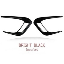 vitara foglight 램프 프레임 트림 헤드 프론트 그릴 abs 광택 블랙 스티커 자동차 스타일링 액세서리 2016-2020