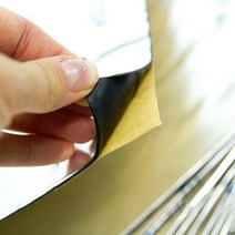 발전기 소음 방지 상자 방음 시트지 10pcs 2mm 200x100mm 방음 및 충격, 은