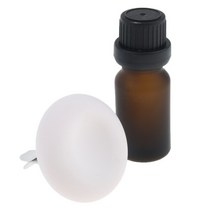 디퓨저 용기 휴대용 규조토 자동차 에센셜 오일 디퓨저 벤트 클립 앰버 유리 병, 01 Light Pink