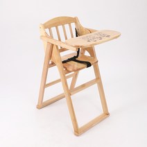 원목 아기 식탁 의자 호텔 어린이식탁 업소용 접이식 식탁 의자 안전 유아식탁 의자, M 참나무 식사 의자