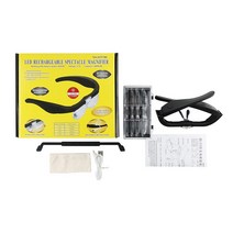 돋보기 Led 1.5X 5.0X USB 충전식 독서 읽기 보석상 시계 제조 업체 수리, 01 Black