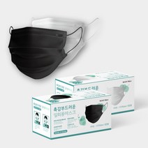 촉감부드러운 일회용마스크 50매 대형 덴탈마스크 개별포장 벌크포장, (수입산) 개별포장 블랙50매