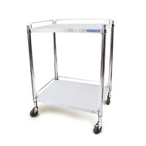 티렉스 다용도 병원 카트 드레싱카 스텐 주방 SUS304, 드레싱 카트, TCY-4012, 1개, 실버