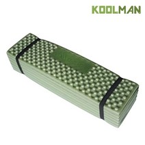 KOOLMAN(쿨맨) 백패킹 발포 캠핑매트 싱글 (1인용), 카키