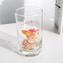 아이마이홈 모애 레트로감성 홈카페 디자인 유리컵 러브빈티지A 245ml 1개, 기본