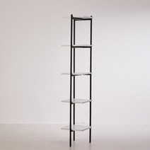 상도가구 케렌시아 틈새수납장 300 코너선반 코너장 슬림 책장 선반, Q10_마블(대리석)(FD)