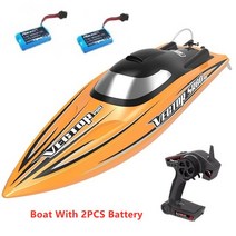 RC보트-브러시리스 파워 원격 제어 스피드 보트 선체 장거리 역방향 기능 전복 재설정, 2 배터리 보트