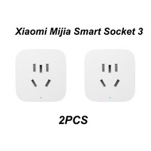 홈 게이트웨이 iot 스마트홈 Xiaomi스마트 홈 키트 Mijia Gateway 3 아카라 허브 도어 인체 온도 습도 센, 2pcs 소켓 3