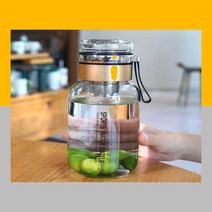 내열유리 티보틀 휴대용 등산 개인컵 헬스 운동 파우치 세트, 상품선택, 연자매네 챠콜900ml