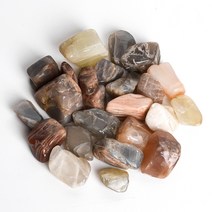 천연원석 Real 문스톤 Moonstone 월장석 Mixcolor 196g +장식받침대 무료 +보증서