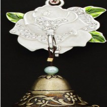 럭셔리 로즈 문종 윈드벨 무선초인종화이트