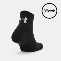 언더아머 남여공용 UA 코어 쿼터 양말 3pack 1358344, M